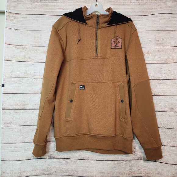 DRI DUCK Men's M Pullover Hooded Sweater Kangaroo Pocket Fleece Lined Helena 50 - Picture 1 of 16